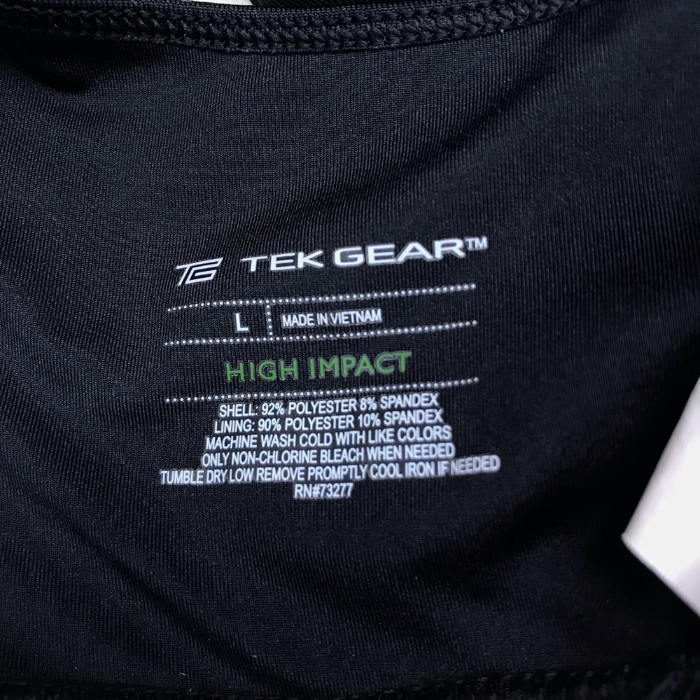 Tek Gear Black Sports Bra - Picture 3 of 3